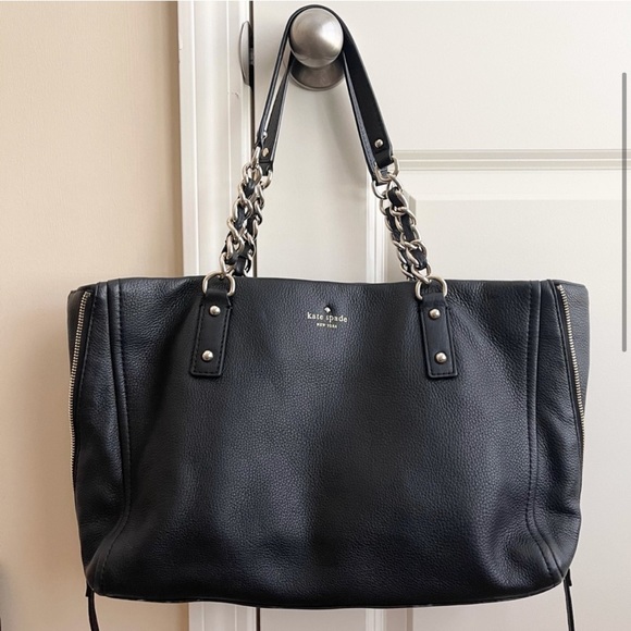KATE SPADE black leather tote bag - Picture 14 of 14